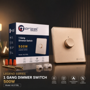 ARICOL 1GANG DIMMER SWITCH 500W LEGEND SERIES