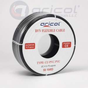 ARICOL 2CORE  X 0.75mm RVV CABLES/50 YARD