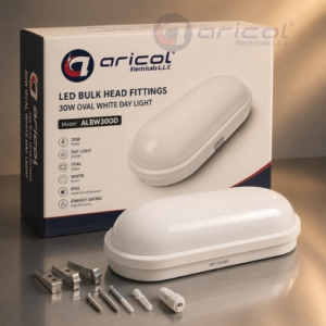 ARICOL LED BULK HEAD FITTINGS 30W OVAL WHITE DAY LIGHT