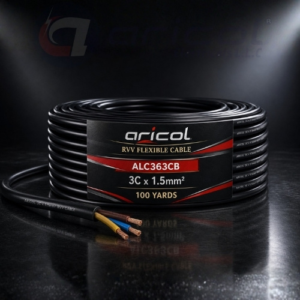 ARICOL 3CORE X 1.5mm RVV CABLE BLACK