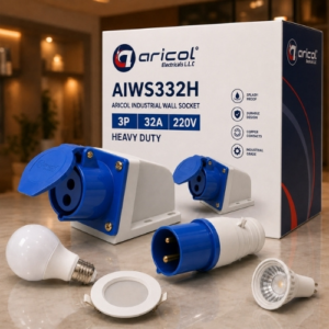 ARICOL INDUSTRIAL WALL SOCKET 3P32A 220V HEAVY DUTY
