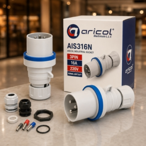 ARICOL INDUSTRIAL SOCKET 3PIN 16A 220V NORMAL