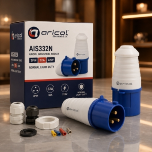 ARICOL INDUSTRIAL SOCKET 3PIN 32A 220V NORMAL