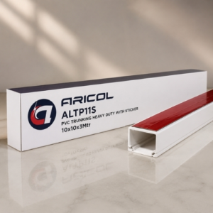 ARICOL PVC TRUNKING HEAVY DUTY WITH STICKER 10x10x3Mtr