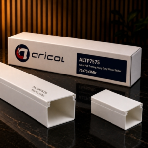 ARICOL PVC TRUNKING HEAVY DUTY WITHOUT STICKER 75x75x3Mtr