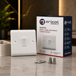 ARICOL 1 GANG 1 WAY SWITCH LEGEND SERIES