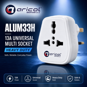 ARICOL 13A UNIVERSAL MULTI SOCKET HEAVY DUTY