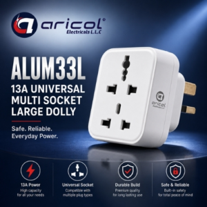 ARICOL 13A UNIVERSAL MULTI SOCKET LARGE DOLLY