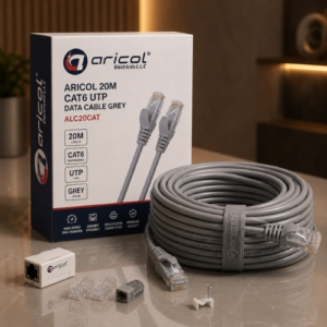 ARICOL 20M CAT6 UTP DATA CABLE GREY