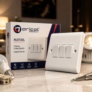 ARICOL 3 GANG 2 WAY SWITCH LEGEND SERIES