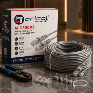 ARICOL 50M CAT6 UTP DATA CABLE GREY