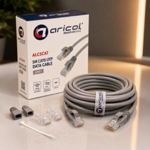 ARICOL 5M CAT6 UTP DATA CABLE GREY