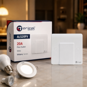 ARICOL FLEX OUTLET 20A WHITE VICTORY SERIES
