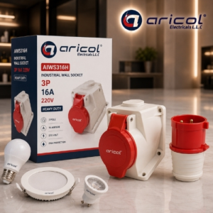 ARICOL INDUSTRIAL WALL SOCKET 3P16A 220V HEAVY DUTY