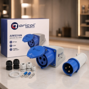 ARICOL INDUSTRIAL WALL SOCKET 3P16A 220V NORMAL LIGHT DUTY