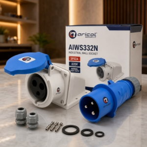 ARICOL INDUSTRIAL WALL SOCKET 3P32A 220V NORMAL LIGHT DUTY