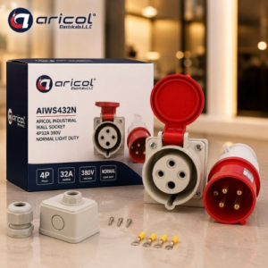 ARICOL INDUSTRIAL WALL SOCKET 4P32A 380V NORMAL LIGHT DUTY