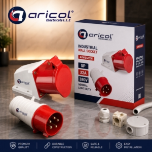 ARICOL INDUSTRIAL WALL SOCKET 5P32A 380V NORMAL LIGHT DUTY