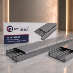 ARICOL PVC TRUNKING FLOOR WITH STICKER GREY 70x20x2Mtr