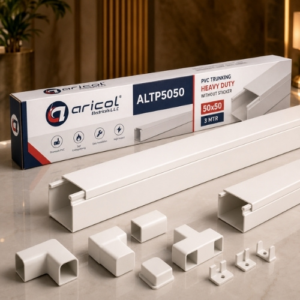 ARICOL PVC TRUNKING HEAVY DUTY WITHOUT STICKER 50x50x3mtr