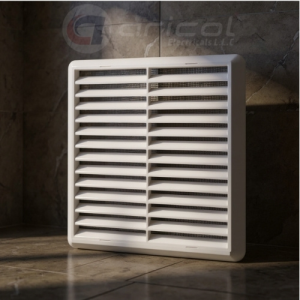 ARICOL DUCT SHUTTER 4-INCH SQUARE PVC