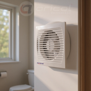 ARICOL DUCT FAN 5-INCH SQUARE GRILL PVC