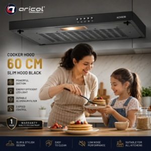 ARICOL 60CM SLIM COOKER HOOD BLACK