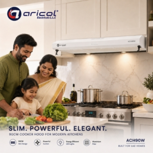 ARICOL 90CM SLIM COOKER HOOD WHITE