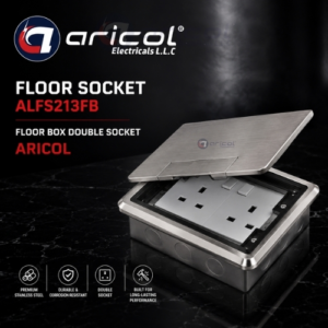 ARICOL FLOOR BOX DOUBLE SOCKET