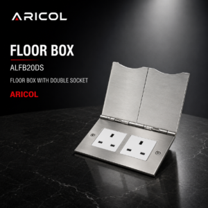 ARICOL FLOOR BOX WITH DOUBLE SOCKET
