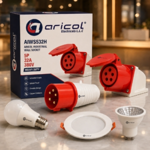 ARICOL INDUSTRIAL WALL SOCKET 5P32A 380V HEAVY DUTY