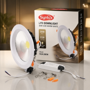 SYNLUX LED DOWNLIGHT 30W COB WARM WHITE