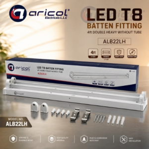 ARICOL LED T8 BATTEN FITTING 4ft DOUBLE HEAVY WITHOUT TUBE