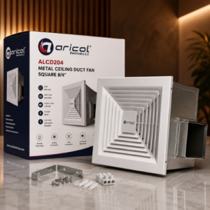 ARICOL METAL CEILING DUCT FAN SQUARE 8/4