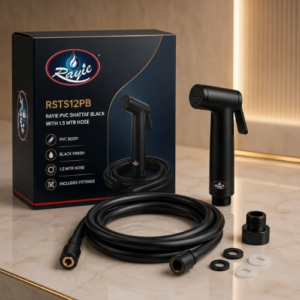 RAYIE PVC SHATTAF BLACK WITH 1.5 MTR HOSE