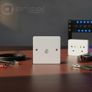 ARICOL 1 GANG RJ45 DATA SOCKET (8 TERMINAL) WHITE VICTORY SERIES