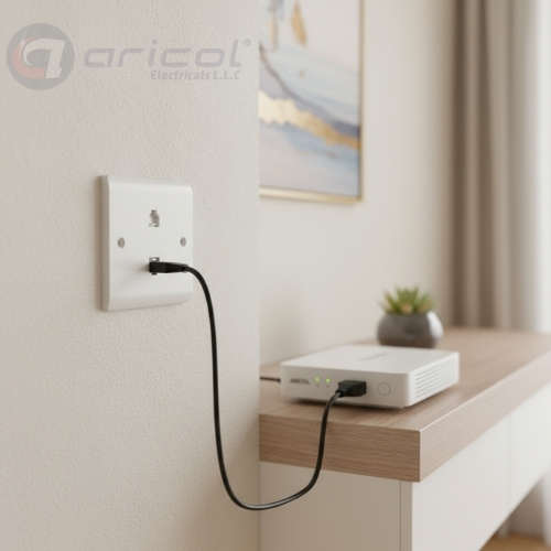 ARICOL 2 GANG RJ45 DATA SOCKET (8 TERMINAL) WHITE VICTORY SERIES