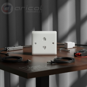 ARICOL 2 GANG RJ45 DATA SOCKET (8 TERMINAL) WHITE VICTORY SERIES