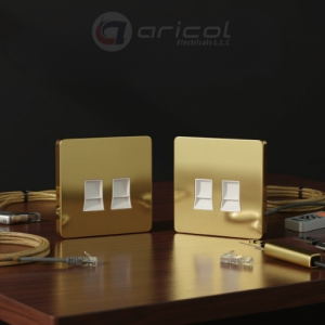GOLD RJ45 DATA SOCKET