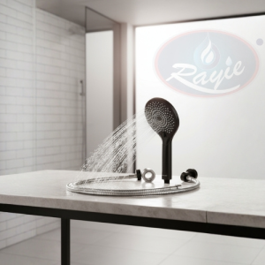 SHOWER HEAD BLACK SILVER