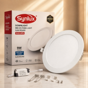 SYNLUX DOWNLIGHT 9W LED PANEL LIGHT SLIM ROUND