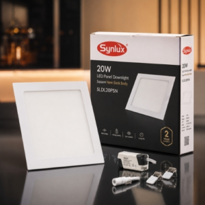 SYNLUX 20W LED DOWNLIGHT PANEL SQUARE NEW BACK BODY