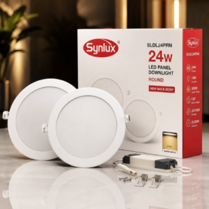 SYNLUX 24W LED DOWNLIGHT PANEL ROUND NEW BACK BODY