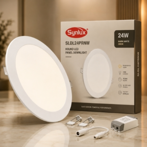 SYNLUX 24W LED PANEL DOWNLIGHT PANEL ROUND NEW WARM WHITE