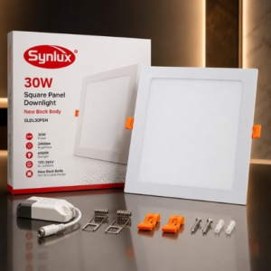SYNLUX 30W LED PANAL DOWNLIGHT PANEL SQUARE NEW BACK BODY
