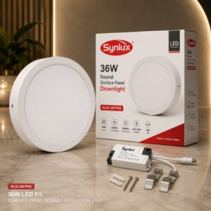SYNLUX 36W LED F/L SURFACE PANEL ROUND LIGHT DOWNLIGHT