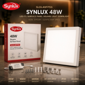 SYNLUX 48W LED F/L SURFACE PANEL SQUARE LIGHT DOWNLIGHT