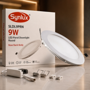 SYNLUX 9W LED DOWNLIGHT PANEL ROUND NEW BACK BODY
