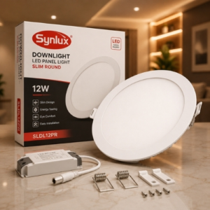 SYNLUX DOWNLIGHT 12W LED PANEL LIGHT SLIM ROUND