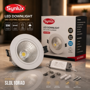SYNLUX LED DIECASTING ALUMINIUM DOWNLIGHT 10W ROUND BETA DAYLIGHT